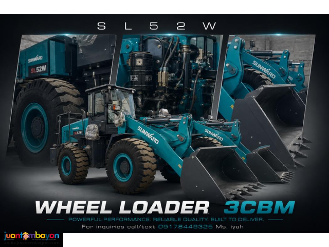 SUNWARD SL52W WHEEL LOADER, 3CBM