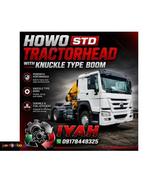 SINOTRUK HOWO STD 6X4 TRACTORHEAD WITH KNUCKLE TYPE BOOM