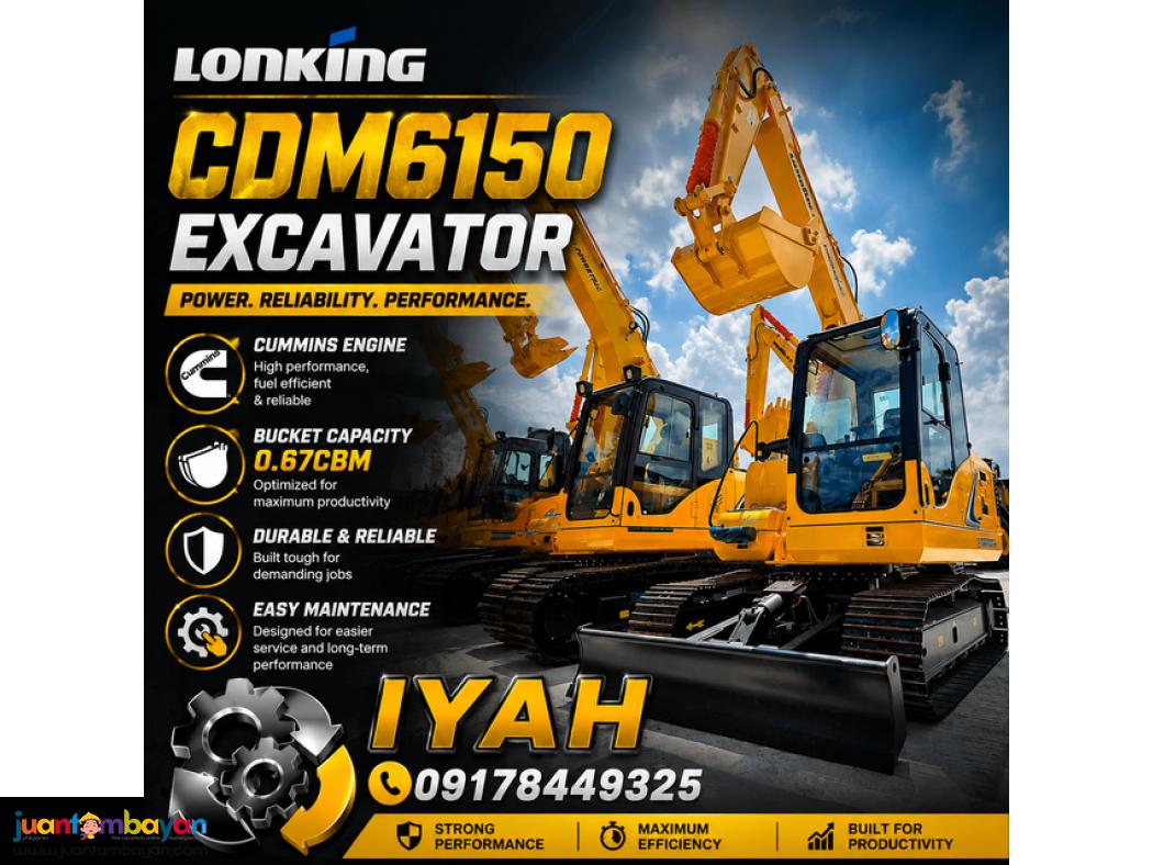 LONKING CDM6150 EXCAVATOR CUMMINS ENGINE 0.67CBM