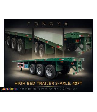 TONGYA HI BED TRAILER TRI AXLE 40FEET