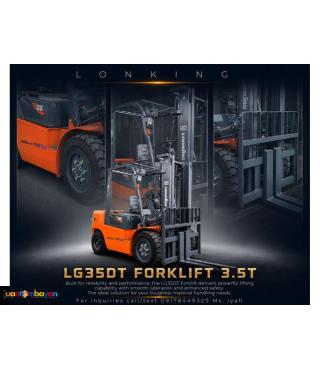 LONKING LG35DT FORKLIFT 3.5TONS STANDARD MAST
