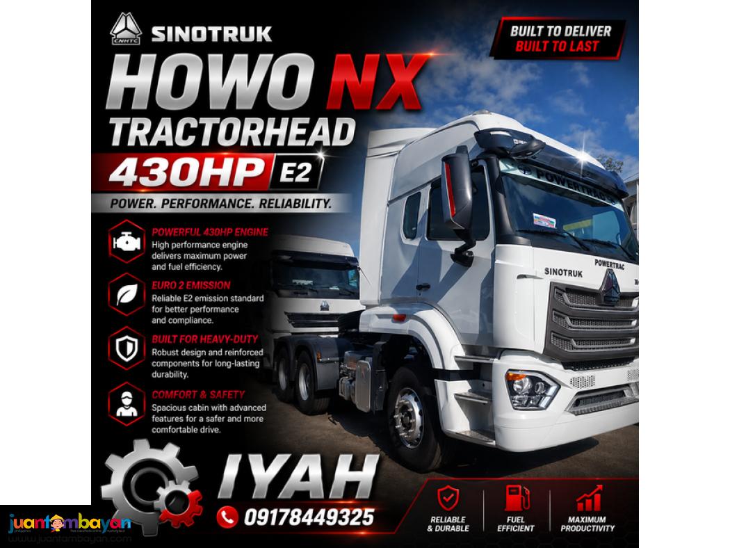 SINOTRUK HOWO NX 6X4 TRACTORHEAD 430HP, E2