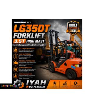 LONKING LG35DT FORKLIFT 3.5T HIGH MAST