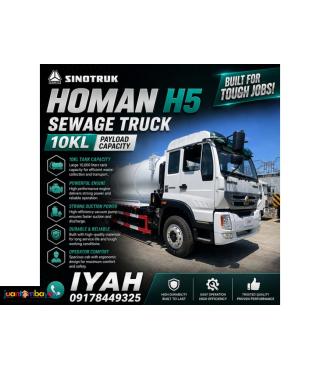 SINOTRUK HOMAN H5 6W SEWAGE TRUCK, 10KL E4