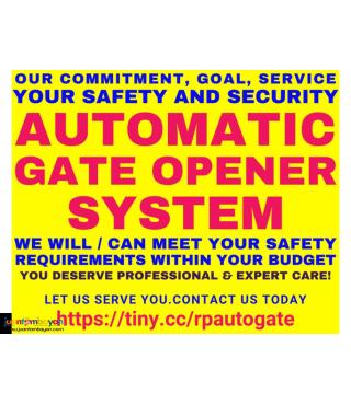 Automatic Gate Opener Security System Install Design safety Security