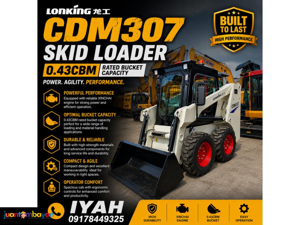 LONKING CDM307 SKID LOADER, 0.43CBM
