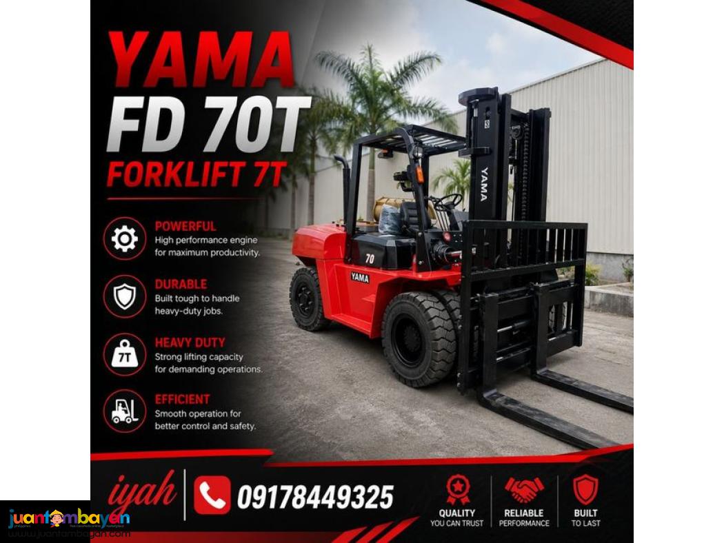 YAMA FD70 FORKLIFT 7-TONS STANDARD MAST 