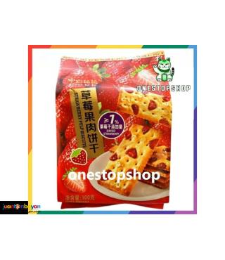 YU SHAN Strawberry Pulp Biscuits 300g 草莓果肉饼干