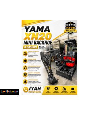 YAMA XN20 MINI BACKHOE, 0.045CBM