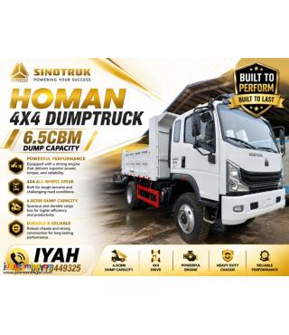 HOMAN H3 4X4 DUMPTRUCK 6.5CBM