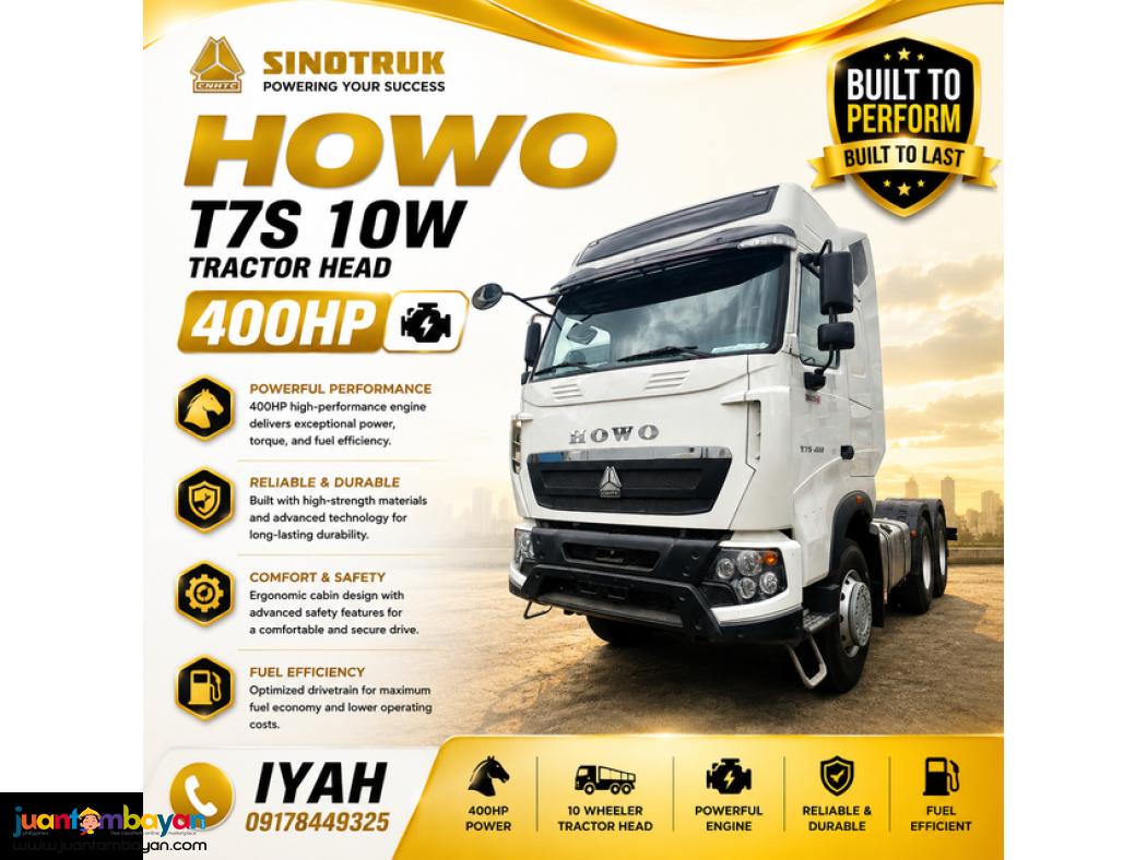 SINOTRUK HOWO T7S 10W TRACTOR HEAD 400HP
