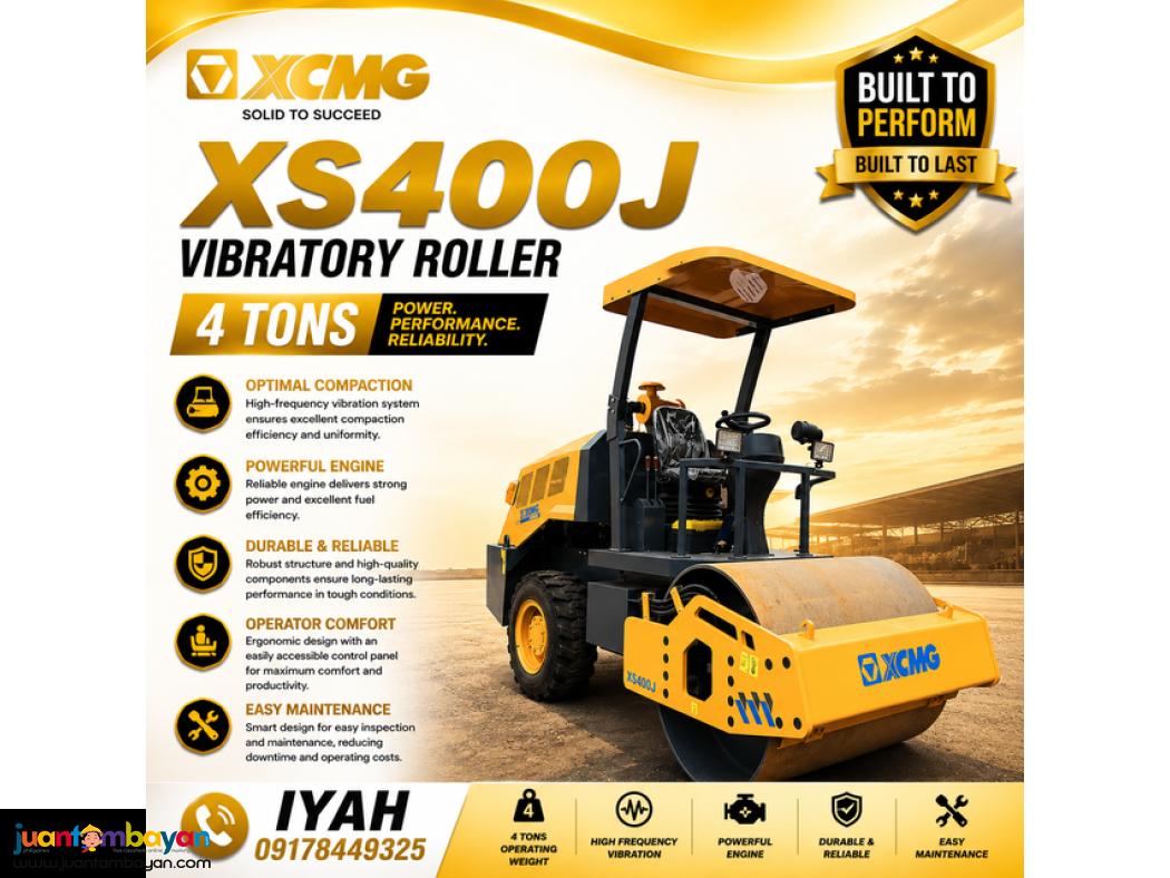 XS400J VIBRATORY ROLLER, 4T SINGLE DRUM