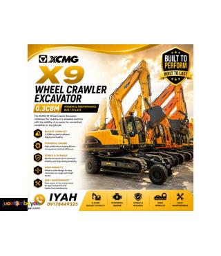 X9 WHEEL CRAWLER EXCAVATOR, 0.3CBM