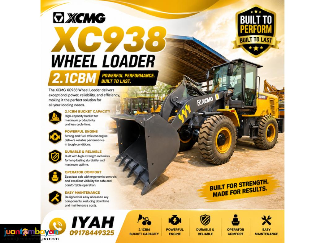XCMG XC938 WHEEL LOADER 2.1CBM