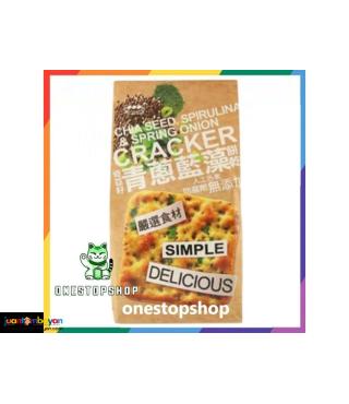 SUN FRIEND Chia Seed Spirulina & Spring Onion Crackers 180g 