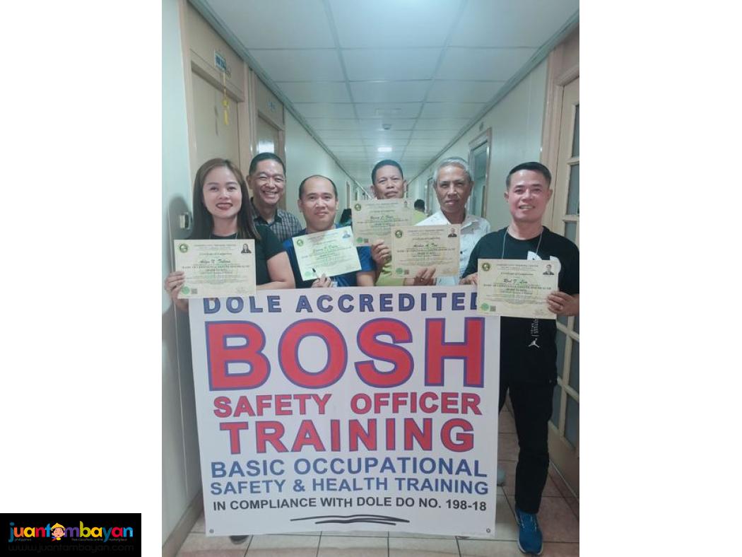 BOSH Training for Security Agency Face to Face QC DOLE Safety Officer