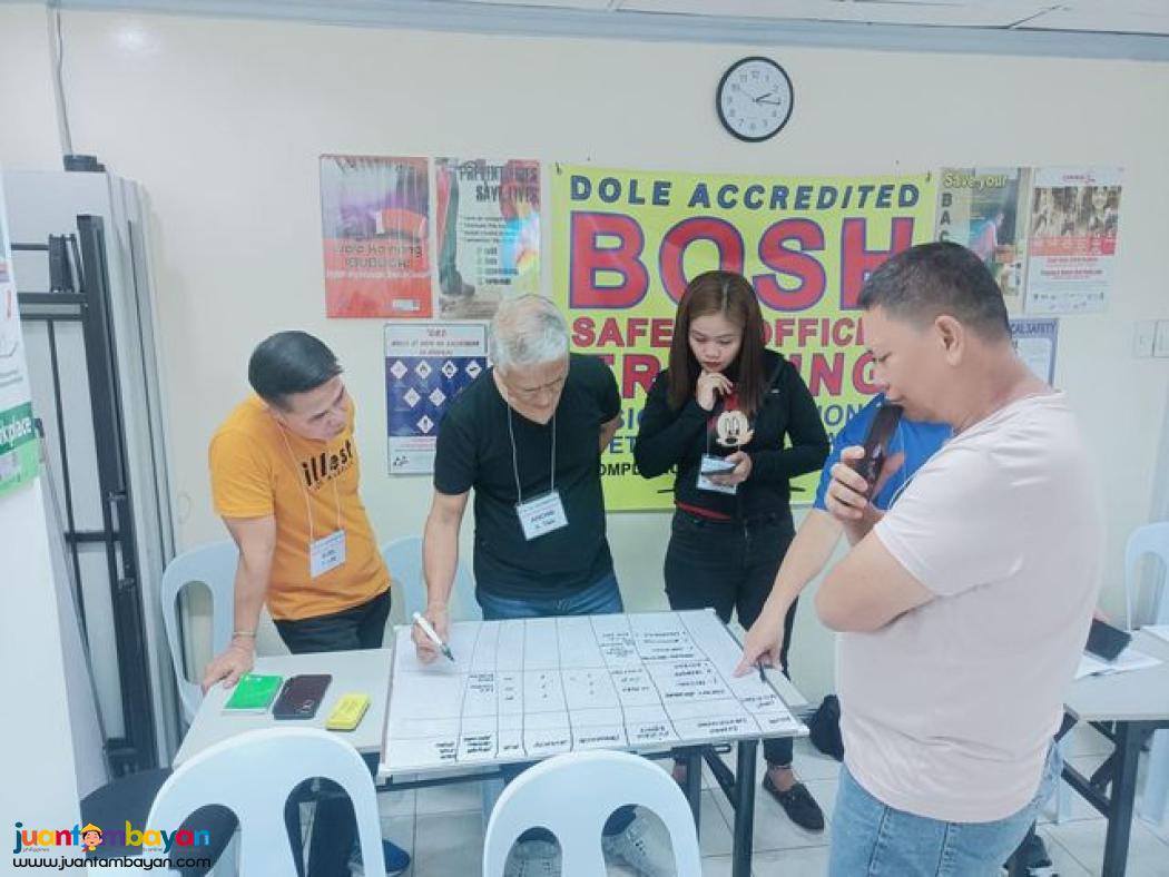 BOSH Training for Security Agency Face to Face QC DOLE Safety Officer