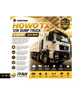 SINOTRUK HOWO TX 12 WHEELER DUMPTRUCK 430HP 30CBM E2
