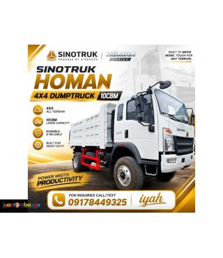SINOTRUK HOMAN H3 4X4 DUMPTRUCK 6W 10CBM