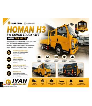 SINOTRUK HOMAN H3 CARGO TRUCK W/ POWER TAILGATE 11FEET