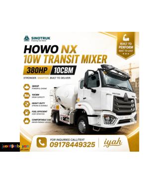 SINOTRUK HOWO NX 10W TRANSIT MIXER, 10CBM
