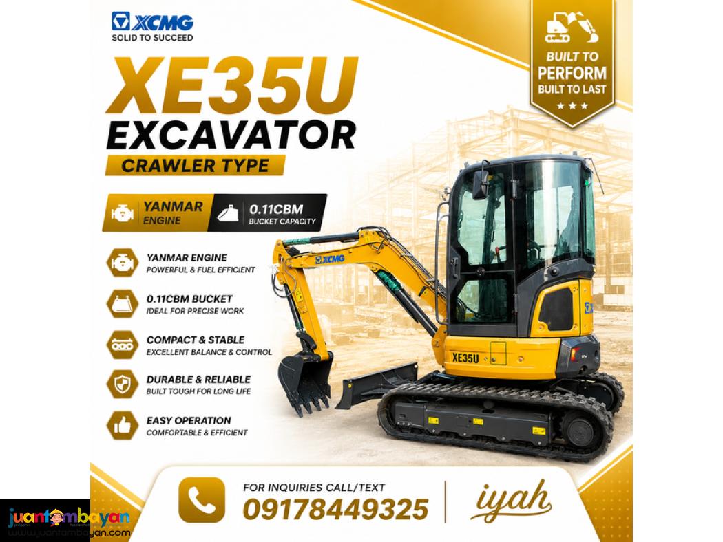 XCMG XE35U EXCAVATOR CRAWLER TYPE YANMAR ENGINE 0.11CBM