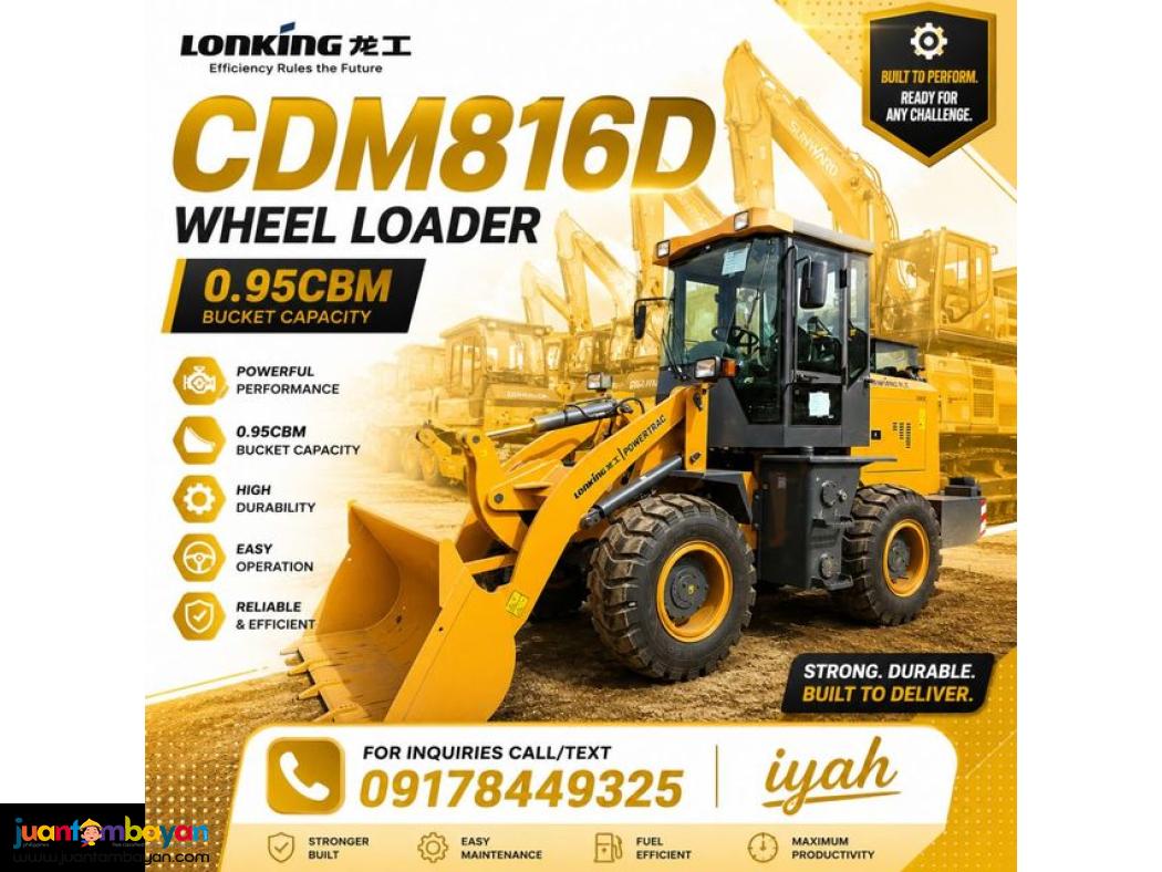 LONKING CDM816D WHEEL LOADER YITUO ENGINE 