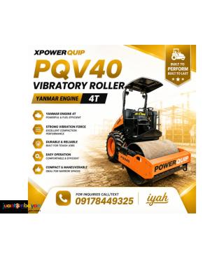 POWERQUIP PQV40 VIBRATORY ROLLER,4T
