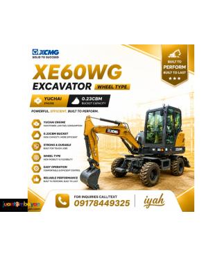 XCMG XE60WG EXCAVATOR WHEEL TYPE, 0.23CBM
