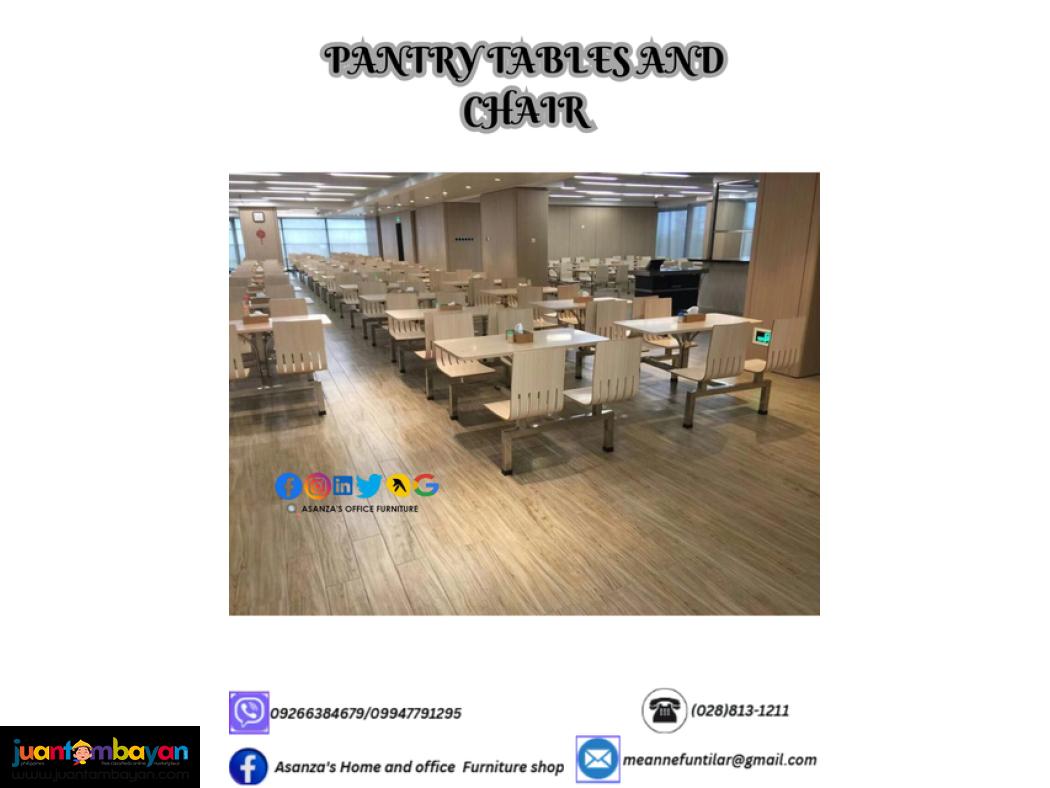 PANTRY CHAIRS AND TABLES