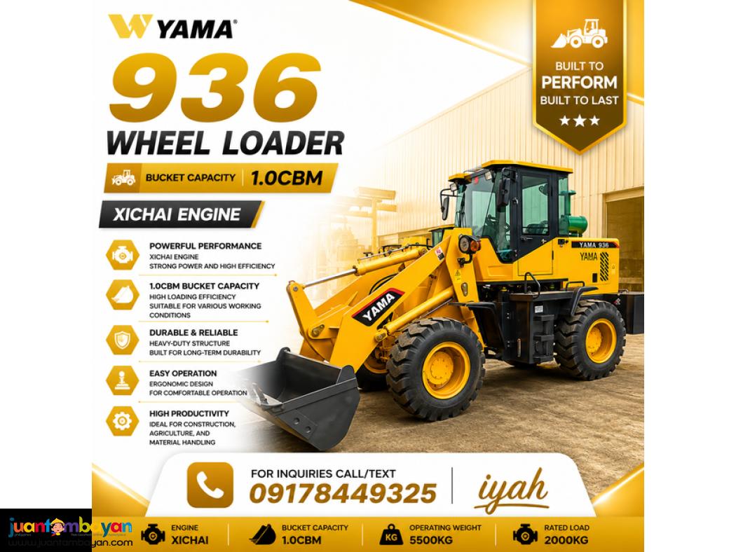 YAMA 936 WHEEL LOADER, 1.0CBM