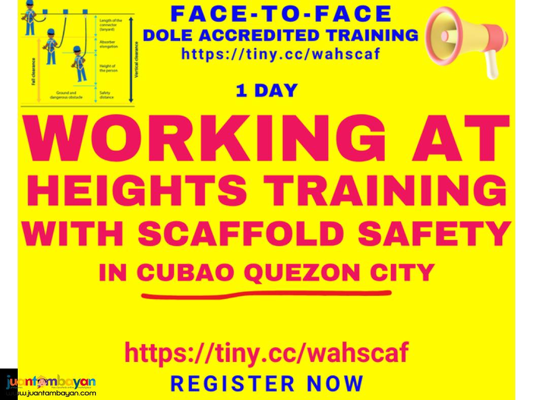 Working at Heights Training Face to Face with Scaffold Safety DOLE