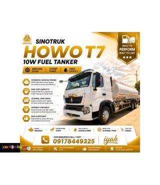 SINOTRUK HOWO T7 6X4 FUEL TANKER 371HP  24KL E2