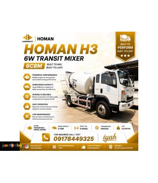 SINOTRUK HOMAN H3 6W TRANSIT MIXER,,,, 6CBM