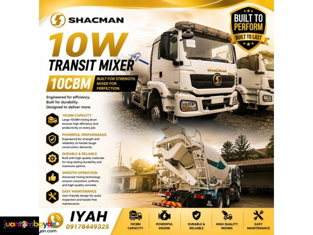 SHACMAN H3000 6X4 TRANSIT MIXER 