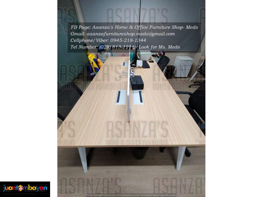 WORKSTATION TABLE W/ SCREEN PANEL