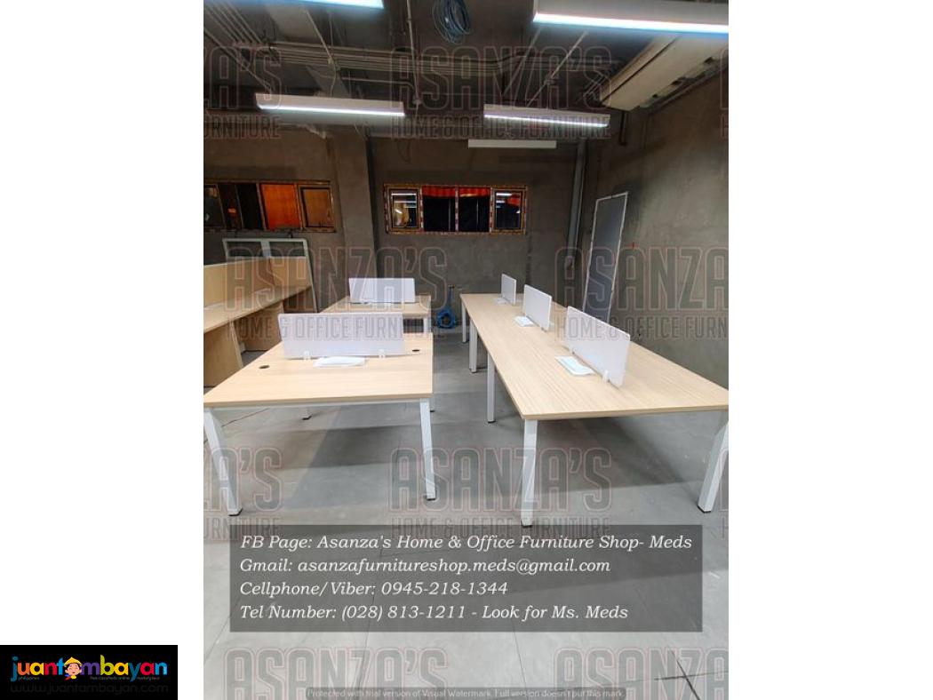 WORKSTATION TABLE W/ SCREEN PANEL