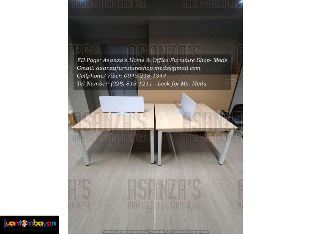 WORKSTATION TABLE W/ SCREEN PANEL
