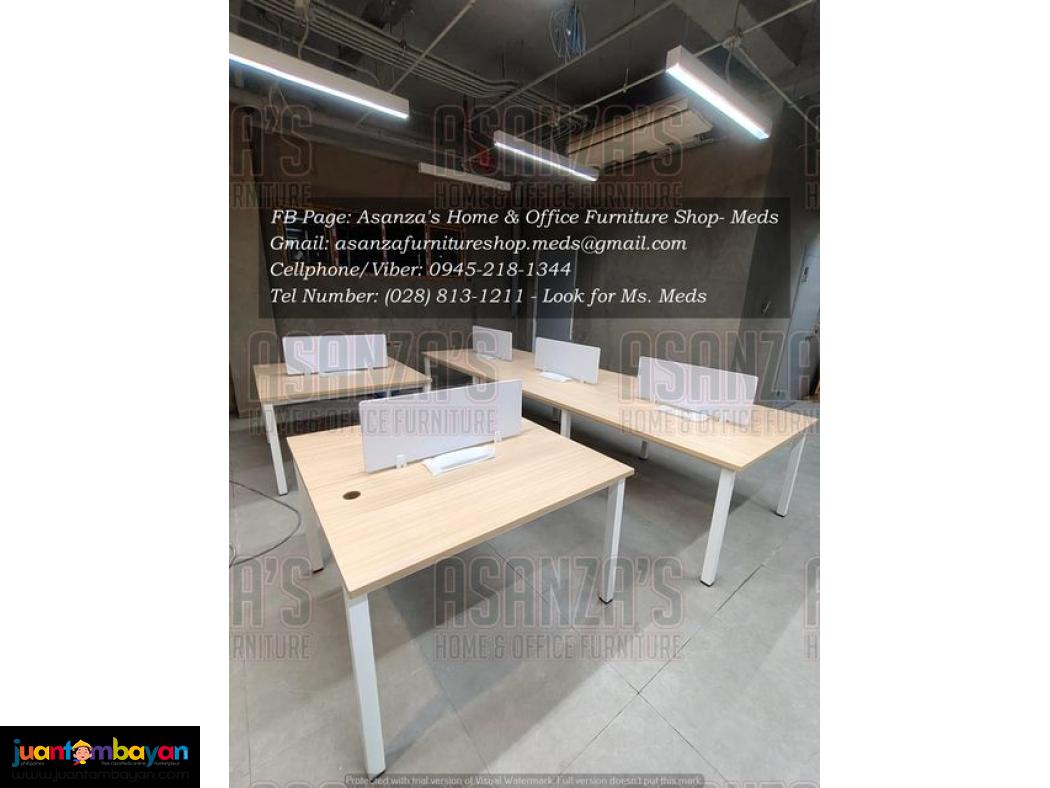 WORKSTATION TABLE W/ SCREEN PANEL