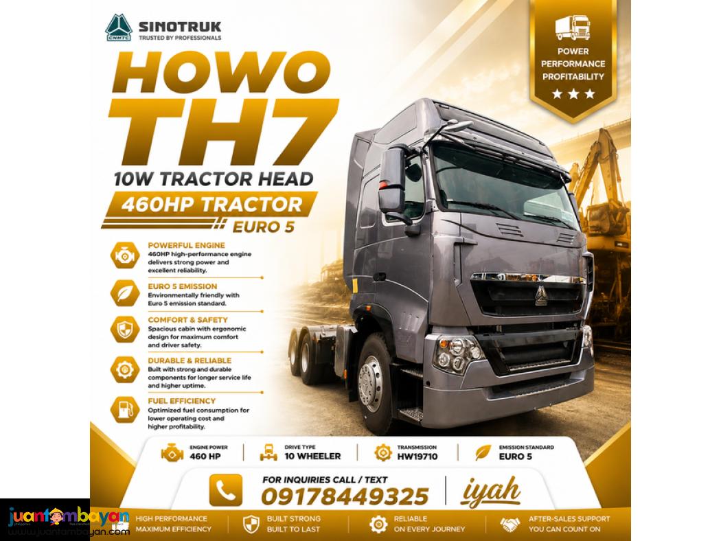 SINOTRUK HOWO TH7 6X4 TRACTOR HEAD 460HP E5