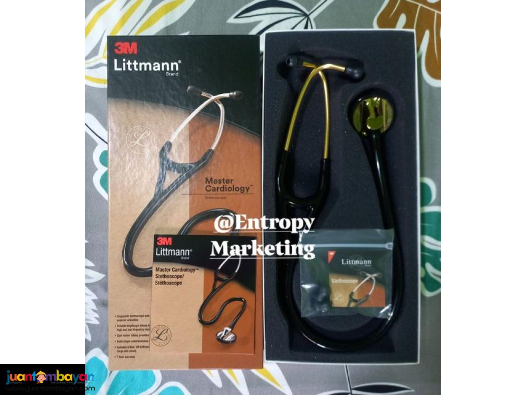 3M Littmann Master Cardiology Stethoscope, Brass-Finish Chestpiece,