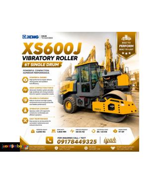 XCMG XS600J VIBRATORY ROLLER,, 6T SINGLE DRUM