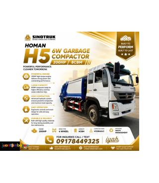 SINOTRUK HOMAN H5  4X2 GARBAGE COMPACTOR, 8CBM