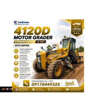 LIUGONG 4120D MOTOR GRADER CUMMINS ENGINE 10 FEET WITH RIPPER