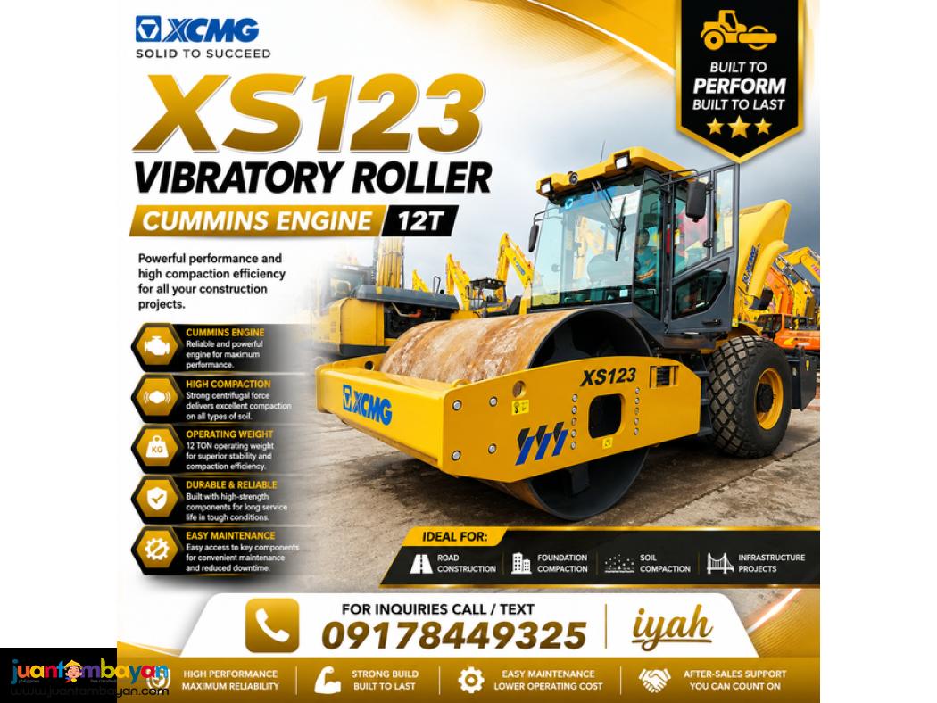 XCMG XS123 VIBRATORY ROLLER CUMMINS... 12T