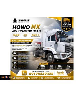 SINOTRUK HOWO NX 6W TRACTOR HEAD, 35T