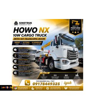 SINOTRUK HOWO NX 6X4 CARGO BOOM TRUCK 10-TONS