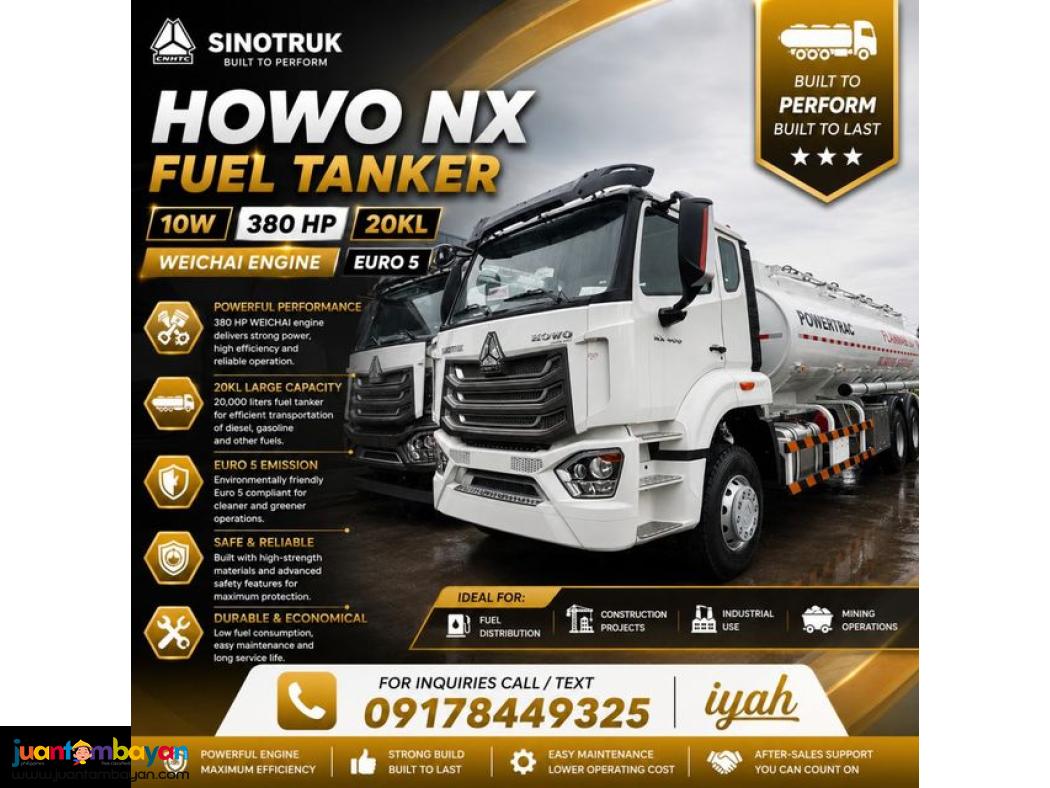 SINOTRUK HOWO NX 6X4 FUEL TRUCK 20KL 