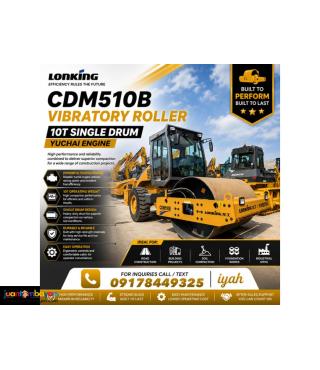 LONKING CDM510B VIBRATORY ROLLER YUCHAI...10T