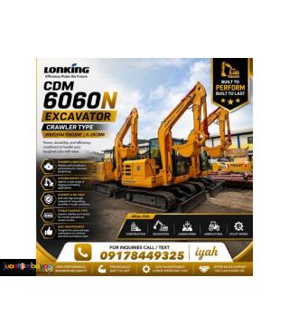 LONKING CDM6060N EXCAVATOR 0.25M³ WEICHAI ENGINE 